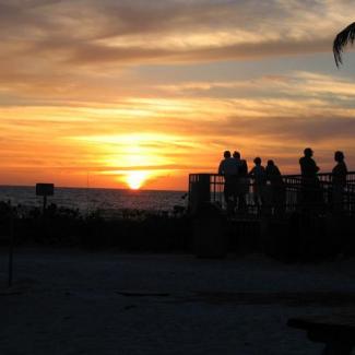 Sonnenuntergang an der Küste von Florida