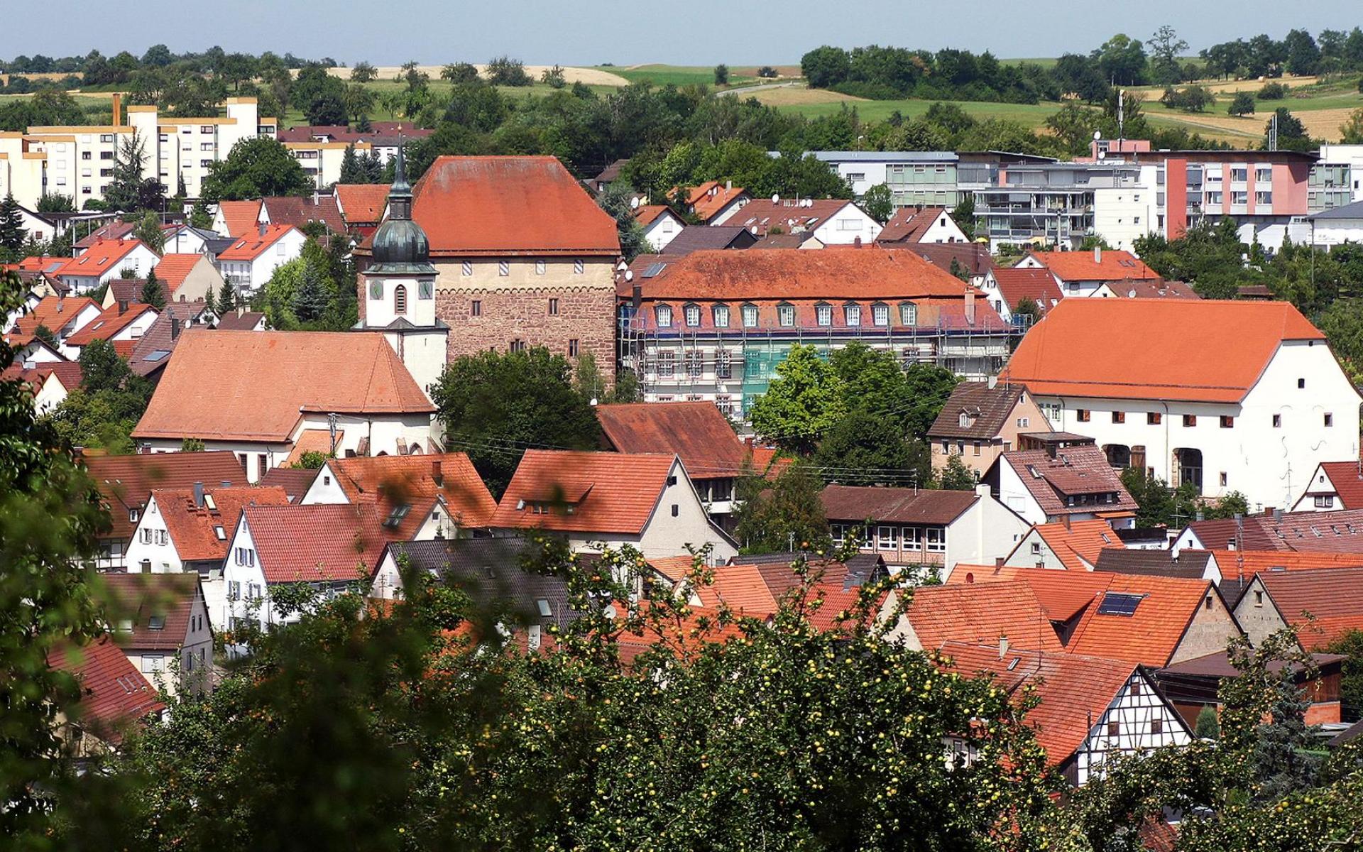 Blick über die Dächer Heimsheim