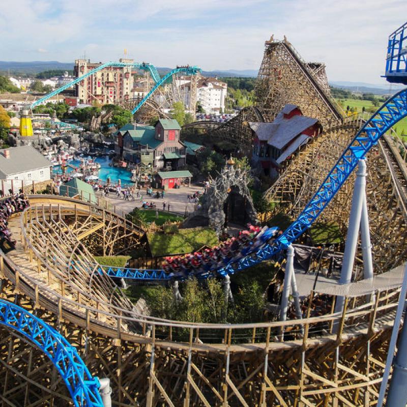 das Achterbahnengewimmel im Europapark