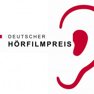 Bild zeigt Logo des Deutschen _Hörfilmpreis ein angedeutetes Ohr