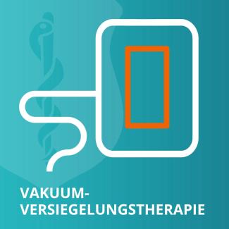 Bild zeigt Stiliesierte Logo der Vakuumtherapie von Medicops